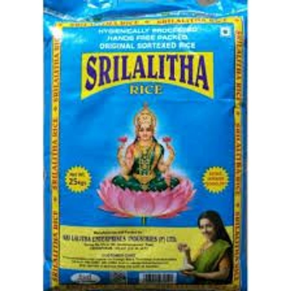 Sri Lalitha Brand Sona- Sortex Rice - 26Kg, Blue, Blue