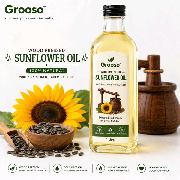 Grooso 🌻 Wood Pressed Sunflower Oil