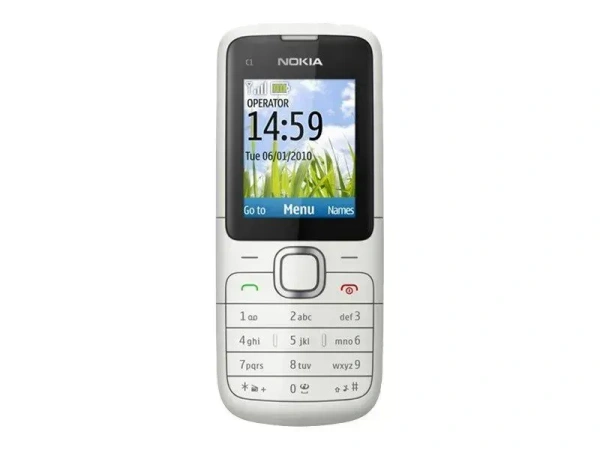 Nokia C1-01 Feature Phone With Battery & Charger Renewed - Red
