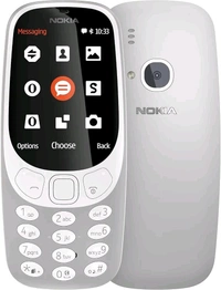 Nokia 3310 Dual SIM Keypad Phone with MP3 Player, Wireless FM Radio and Rear Camera Renewed - Black