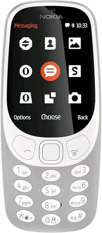 Nokia 3310 Dual SIM Keypad Phone with MP3 Player, Wireless FM Radio and Rear Camera Renewed - Black