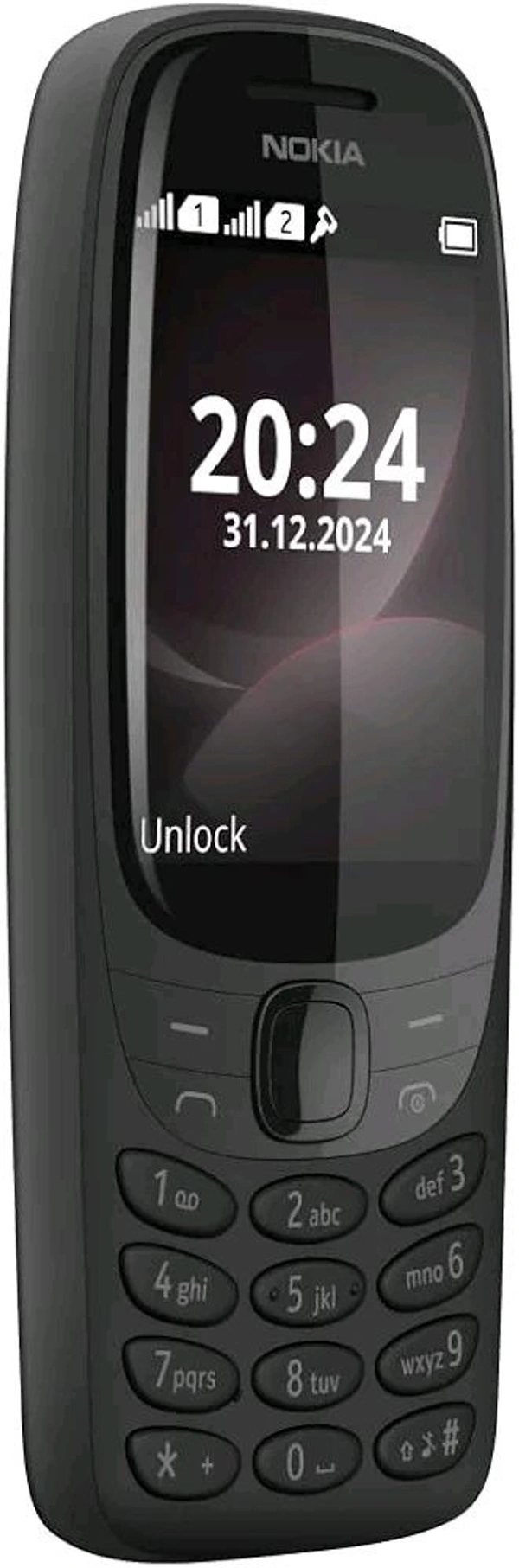Nokia 6310 Dual SIM Keypad Phone with a 2.8” Screen, Wireless FM Radio and Rear Camera with Flash - Black