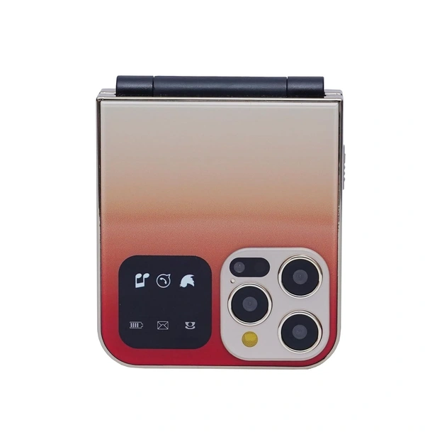 Snexian Rock Flip 2.4 inch Display Dual Sim - Gold