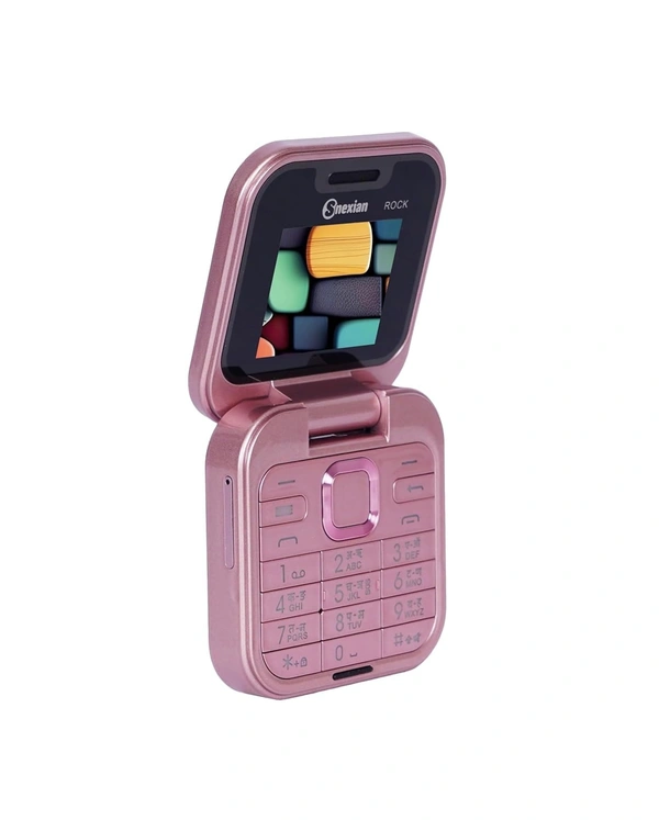 Snexian Rock X Flip 1.8 inch Display Dual Sim - Rose Gold