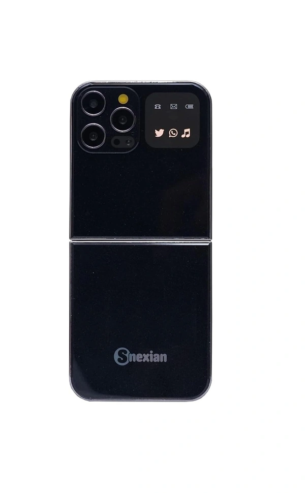 Snexian Rock Flip 2.4 inch Display Dual Sim - Red Orange