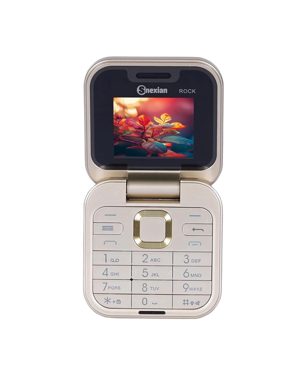Snexian Rock X Flip 1.8 inch Display Dual Sim - Gold