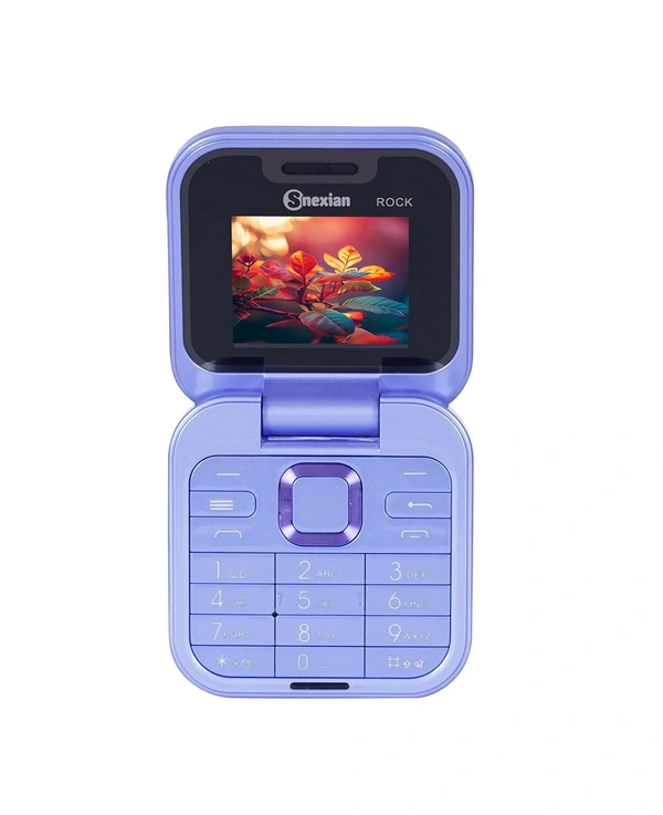 Snexian Rock X Flip 1.8 inch Display Dual Sim - Purple