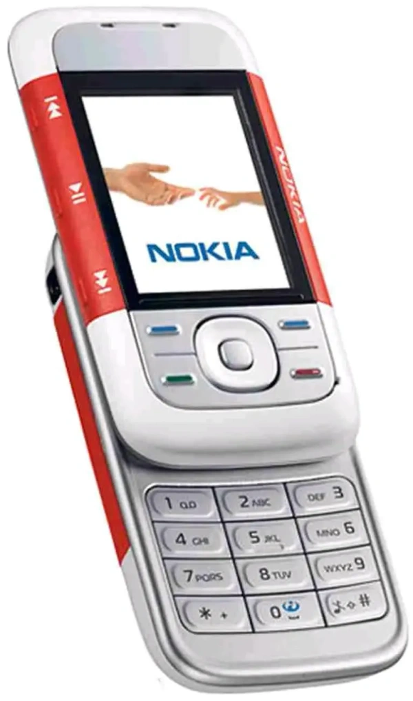 Nokia 5300 Slider Renewed 1 Month Warranty - Red & White
