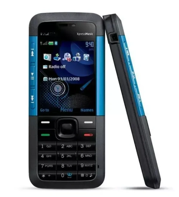 Nokia 5310 Express Music Single sim Unlocked Cell Phone with 2 MP Camera 3 Month Seller Warranty - Blue & Black