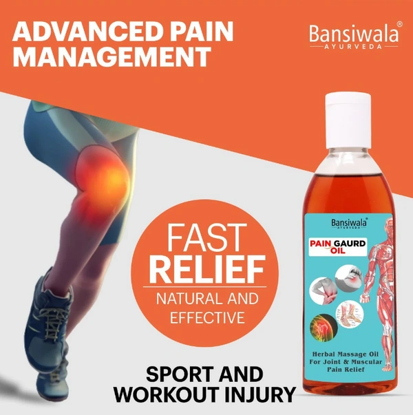 Bansiwala Pain Guard Oil for Joint Pain | Ayurvedic Pain Relief Oil - FREE