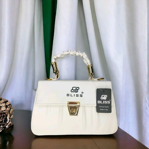 Elegant White Handbag – BLISS Premium Quality