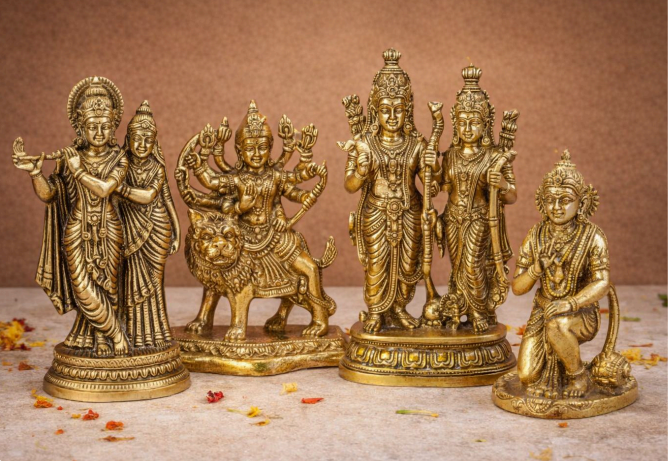 Divine Brass God Idols