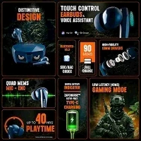 TIGER BLUETOOTH ( Blue True) With Mic: YesBluetooth version: 5.3Wireless range: 10 m - Ultramarine