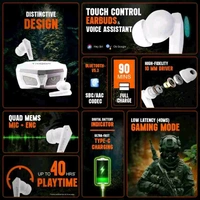 TIGER BLUETOOTH (white true) With Mic: YesBluetooth version: 5.3Wireless range: 10 m - White