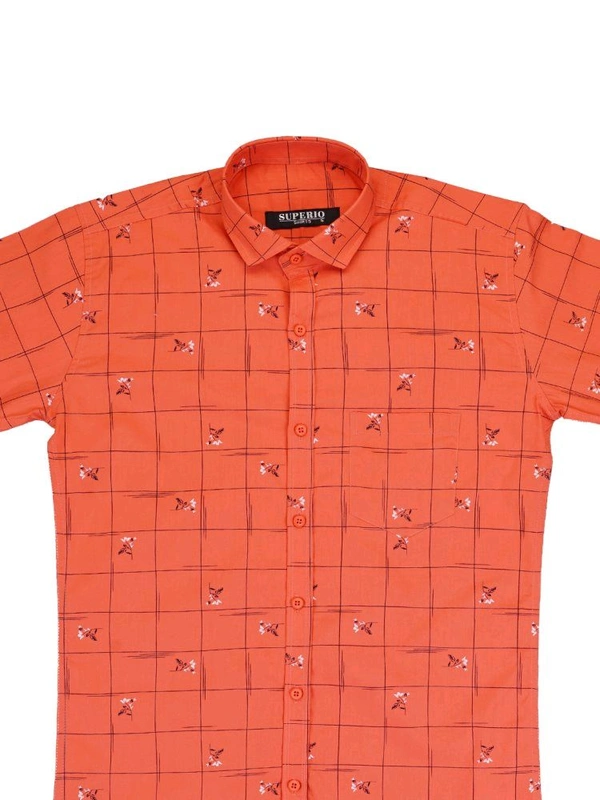 Superio Men Red Shirt - Red, L