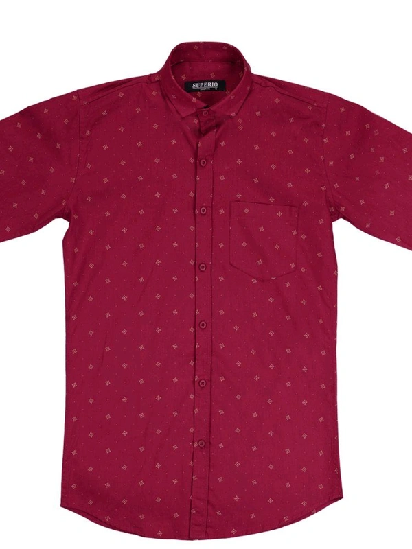 Superio Men Red Shirt - Bright Red, XL