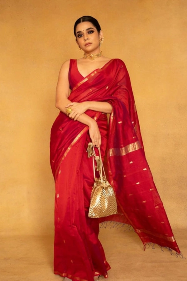 Blue And Red Cotton Silk - Blue, M S XX XXL XL Free