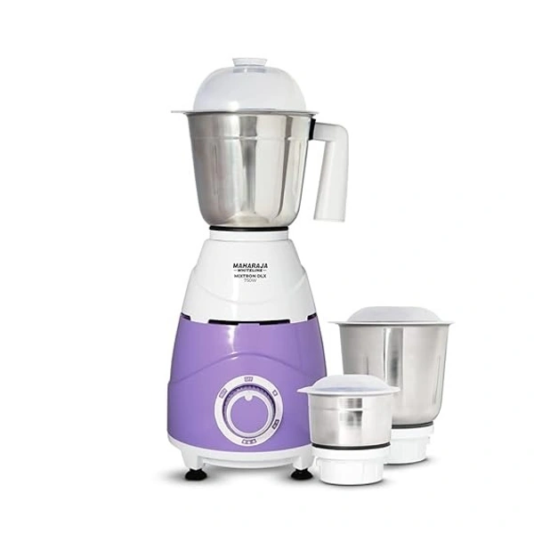 MAHARAJA WHITELINE MIXTRON DLX 750-WATT MIXER GRINDER 3 JARS - White, 36, 29, 21.5