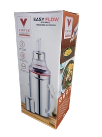 VIRTUE OIL DISPENSER EASY FLOW 1000 ML WITH CAP - Gray, 5, 19, 4