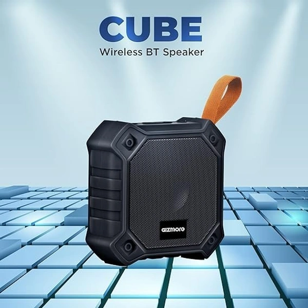 GIZMORE CUBE 5-WATT WIRELESS PORTABLE SPEAKER - Black