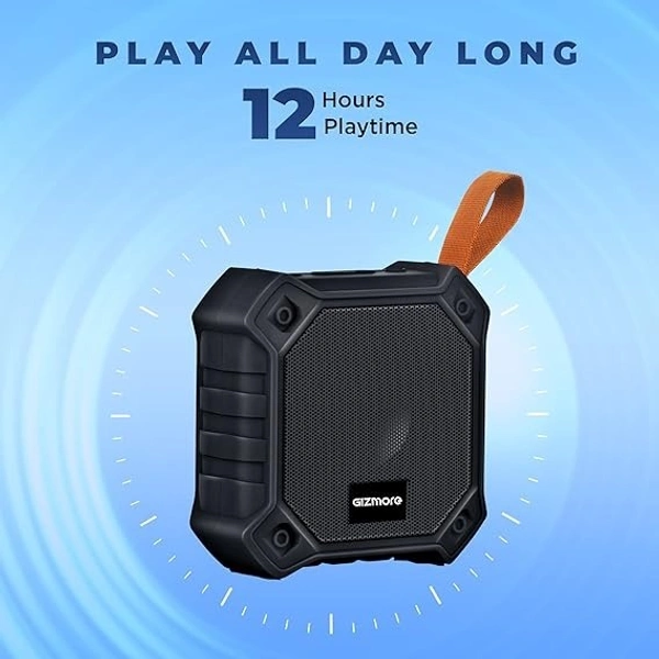 GIZMORE CUBE 5-WATT WIRELESS PORTABLE SPEAKER - Black