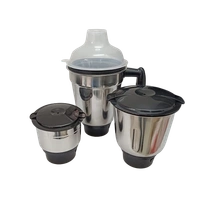 MAHARAJA WHITELINE TURBO DLX 750-WATT MIXER GRINDER 3 JARS - Black, 46.7, 28.6, 29