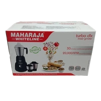 MAHARAJA WHITELINE TURBO DLX 750-WATT MIXER GRINDER 3 JARS - Black, 46.7, 28.6, 29