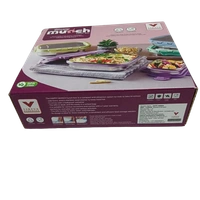 VIRTUE HAPPY MUNCH 2PC SET STAINLESS STEEL LUNCH BOX - Lilac, 16, 7, 12
