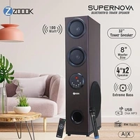 ZOOOK SUPERNOVA 100W BLUETOOTH TOWER SPEAKER - Black