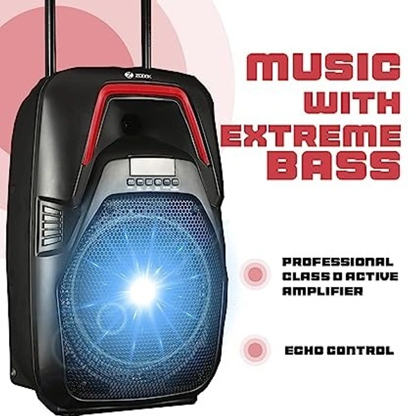 ZOOOK THUNDERSTORM 80-Watt Bluetooth Party Speaker - Black