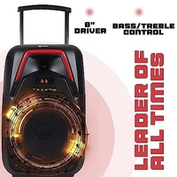 ZOOOK THUNDERSTORM 80-Watt Bluetooth Party Speaker - Black