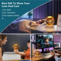 Neo Clean 3D Crystal Galaxy, Solar System LED Night Lamp | Creative Engraved Crystal LED Night Lamp 
