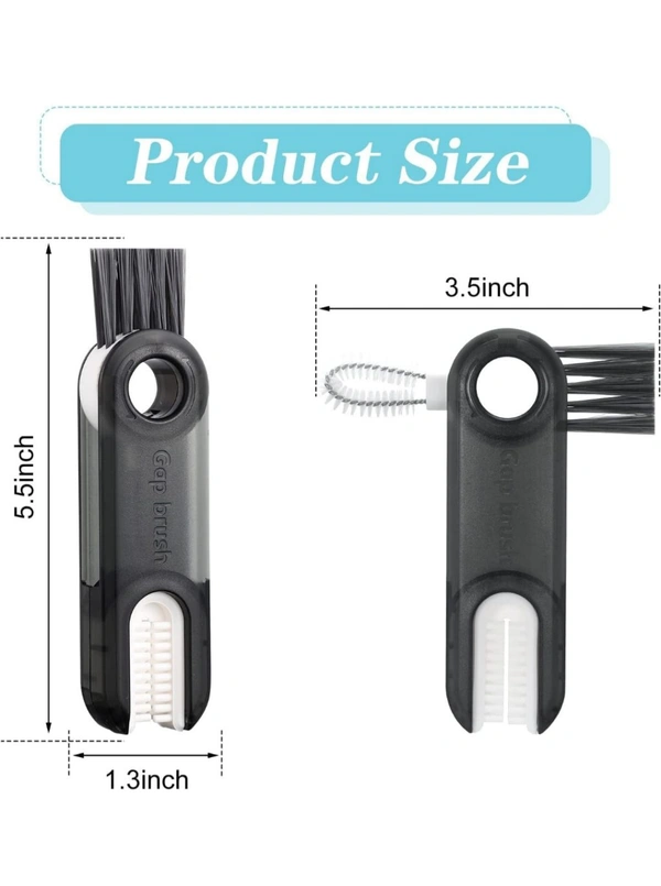 Neo Clean 3 In 1 Bottle Lid Cleaning Brush | Multipurpose Bottle Cap & Crevices Cleaning Brush