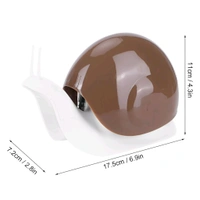 Neo Clean Snail-Shape Liquid Soap Dispenser 200ml – Portable Hand Wash Pump, Push-Type Shampoo Dispenser for Home, Plastic, Brown (Pack of 1)