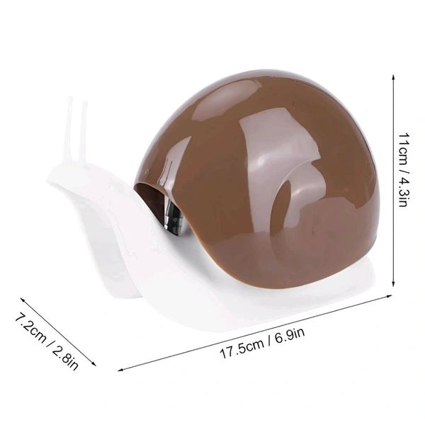 Neo Clean Snail-Shape Liquid Soap Dispenser 200ml – Portable Hand Wash Pump, Push-Type Shampoo Dispenser for Home, Plastic, Brown (Pack of 1)