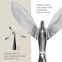 Neo Clean Premium Zinc Alloy Balancing Bird Bottle Opener – Unique 360° Rotating Design, Polished Silver Finish, Durable & Stylish Bar Accessory for Home, Kitchen, and Parties