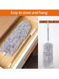 Neo Clean Microfiber Feather Duster | Bendable & Extendable Fan Cleaning Duster with 100 inches Expandable Pole Handle for High Ceilings (Large)