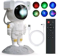 Neo Clean Astronaut Galaxy Projector with Remote Control – 360° Adjustable Nebula Night Light with Timer, Ideal for Kids, Adults, Bedrooms, Gaming Rooms, Parties, and Gifts (Corded Electric)
