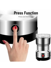 Nima Multifunctional Stainless Steel Nima Electric Grinder, perfect for grinding coffee beans, spices, and more. Portable, electric, and ideal for home and office use (Pack of 1).