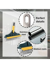 Neo Clean 2-in-1 Bathroom Cleaning Brush with Wiper and Long Handle, 120° Rotating Head for Bathroom Floor Cleaning, Ideal for Home, Kitchen, and Bathroom Cleaning Accessories – Floor Scrub Brush