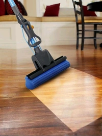 Neo Clean Blue Stainless Steel Butterfly Sponge Mop for Floor and Bathroom Cleaning – Ideal for Quick, Easy, and Efficient Floor Care
