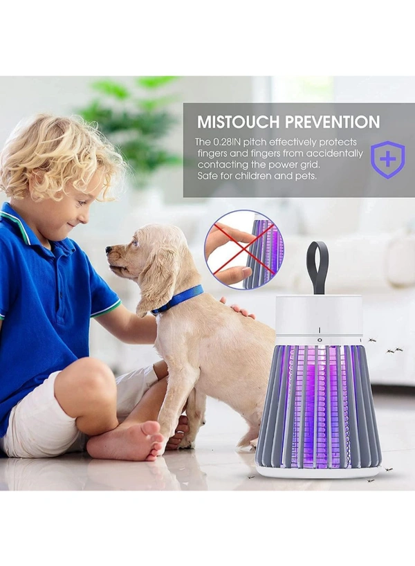 Neo Clean Portable Electronic LED Mosquito Killer Lamp Trap, Indoor/Outdoor Bug Zapper for Home and Garden (White)