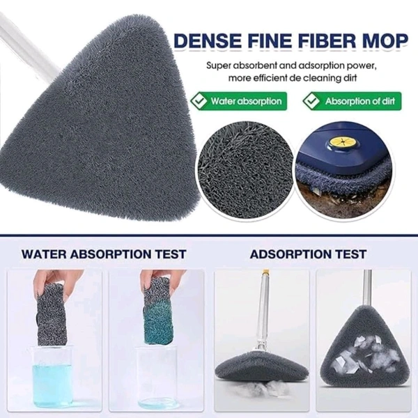 Neo Clean 360° Rotatable Triangle Mop - Multi-Functional Long-Handled Triangle Mop for Cleaning Floors, Windows, and Ceilings