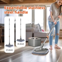 Neo Clean Square Spin Mop and Bucket Set with Self-Separating Dirty and Clean Water System, Self-Wringing 360° Rotating Square Mop Head for Hardwood, Tile, and Marble Floors