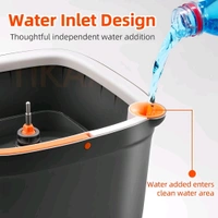 Neo Clean Square Spin Mop and Bucket Set with Self-Separating Dirty and Clean Water System, Self-Wringing 360° Rotating Square Mop Head for Hardwood, Tile, and Marble Floors