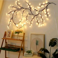 Neo Clean Plastic Willow Vine LED Lights With Remote - Enchanted Waterproof Indoor & Outdoor Decor for Bedroom, Living Room & Garden (Pack Of 1)