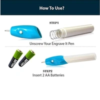 Neo Clean ENGRAVE IT Electric Engraving Pen - Precision Tool for Etching, Carving, and Engraving on Jewelry, Glass, Metal, Plastic, and Wood