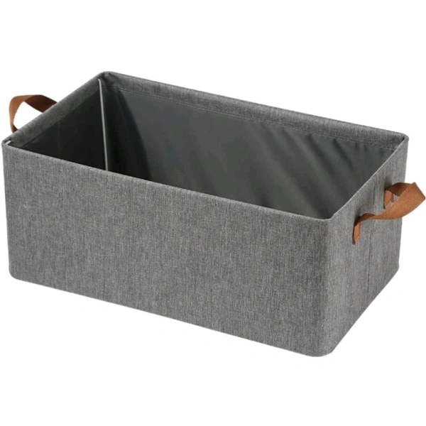 Neo Clean Foldable Fabric Clothes Storage Box with Steel Frame for Wardrobe | Saree, Towel, Blanket Organizer with Top & Front Open (26L)