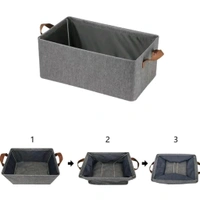 Neo Clean Foldable Fabric Clothes Storage Box with Steel Frame for Wardrobe | Saree, Towel, Blanket Organizer with Top & Front Open (26L)