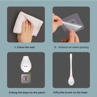 Neo Clean Silicone Toilet Cleaner Brush with Non-Slip Long Handle & Wall-Mounted Holder – Flexible Bathroom Cleaning Brush for Western Toilet Bowls